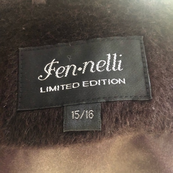 FEN-NELLI LIMITED EDITION Vintage Wool Mohair blend long coat - Picture 3 of 8